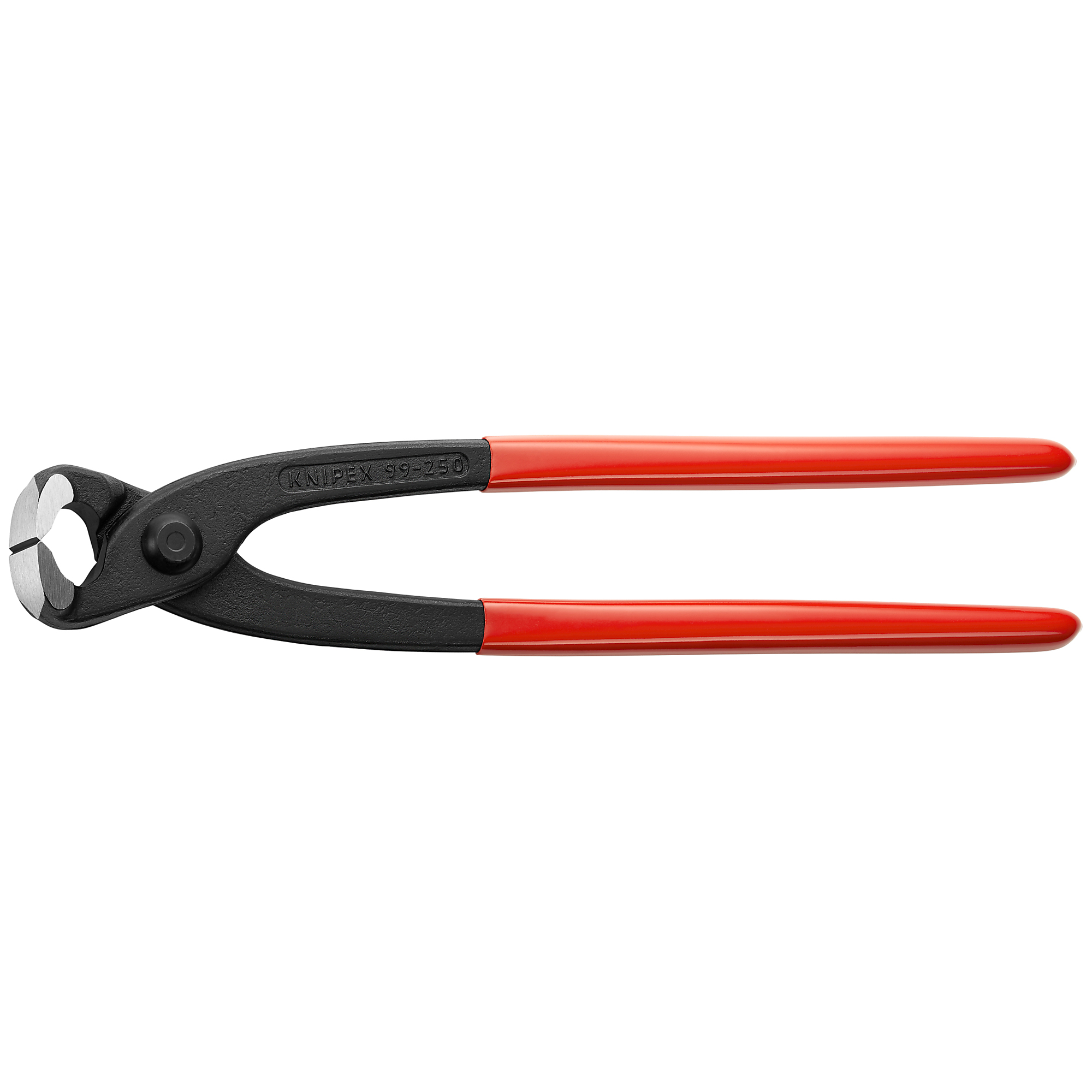 KNIPEX, Concreters' Nippers, Plastic coating, Bulk, 10in., Pieces (qty.) 1 Material Steel, Jaw Capacity 0.094 in, Model# 99 01 250